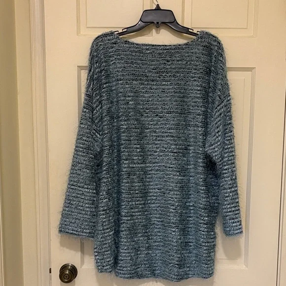 Jones New York Textured Blue Sweater - Picture 5 of 5